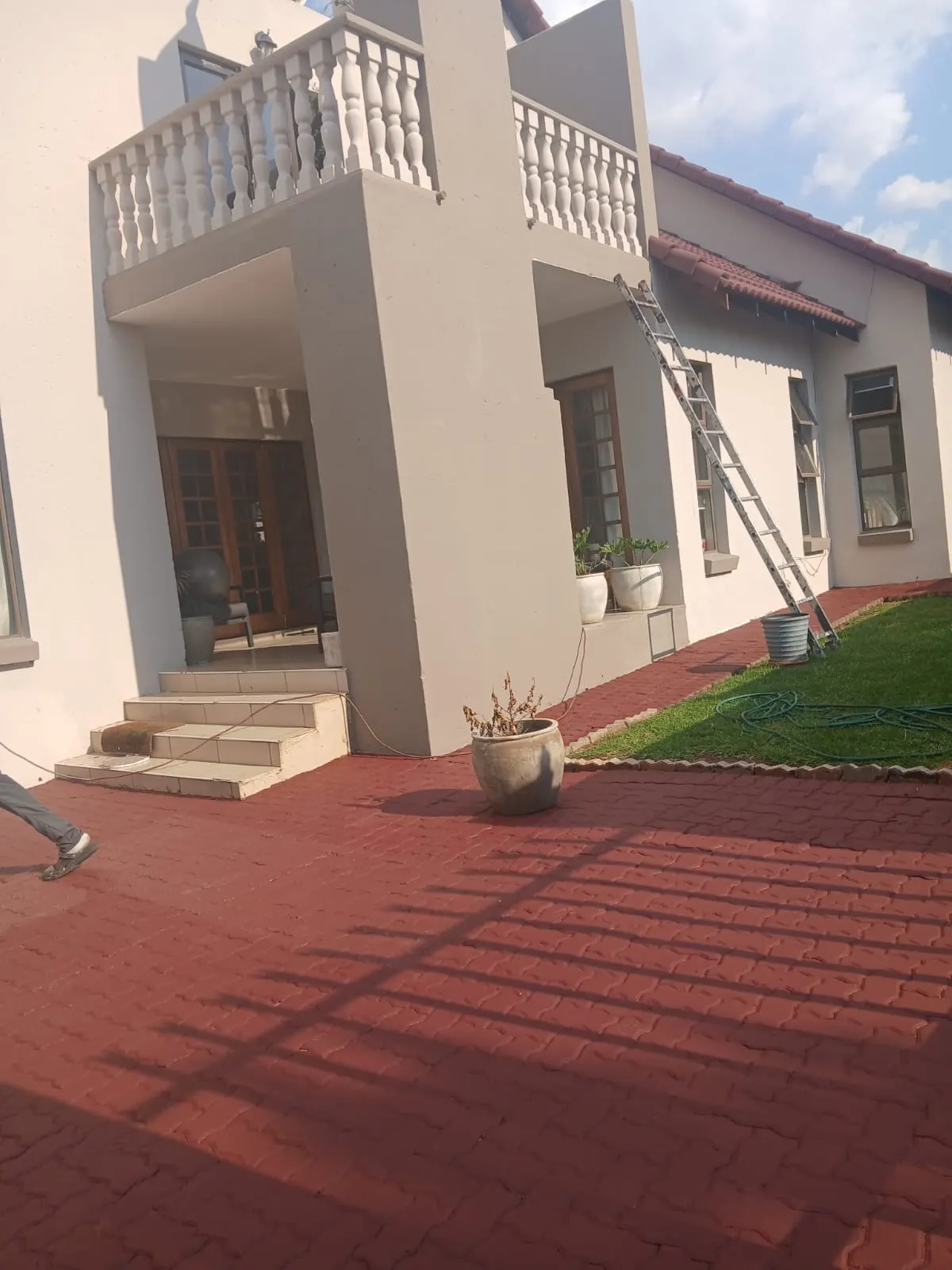 Completed house painting project showing transformed exterior in Midrand